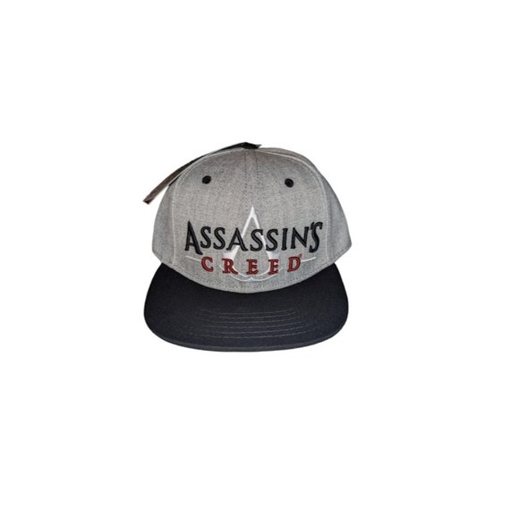 Assassins Creed Mens Heather Gray ConceptOne One Size Snapback Hat New With Tags - Picture 1 of 16